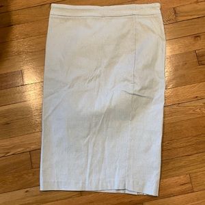 Black and white pencil skirt